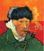 Vincent Van Gogh Self Portrait with Bandaged Ear and Pipe oil painting picture wholesale